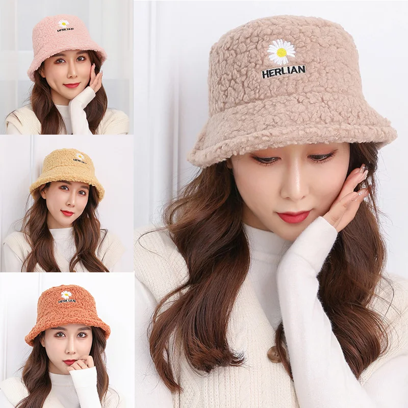 Hat female autumn and winter new Japanese lamb wool embroidery fisherman hat tide winter outdoor Korean fashion warm basin hat
Hat female autumn and winter new Japanese lamb wool embroidery fisherman hat tide winter outdoor Korean fashion warm basin hat