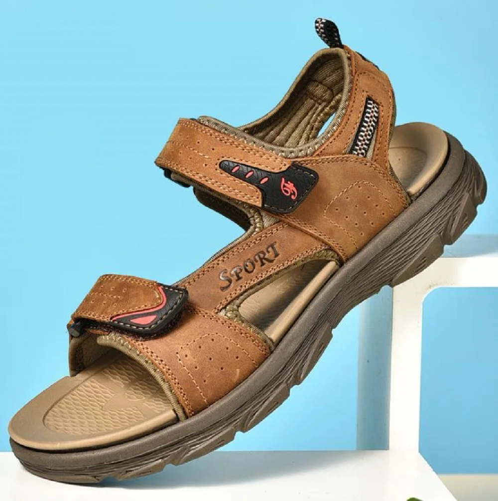 Men 2021 New Summer Leisure Beach Holiday Sandals Outdoor Retro Comfortable Casual Genuine Leather Soft Loafers Lazy Shoes
Men 2021 New Summer Leisure Beach Holiday Sandals Outdoor Retro Comfortable Casual Genuine Leather Soft Loafers Lazy Shoes
