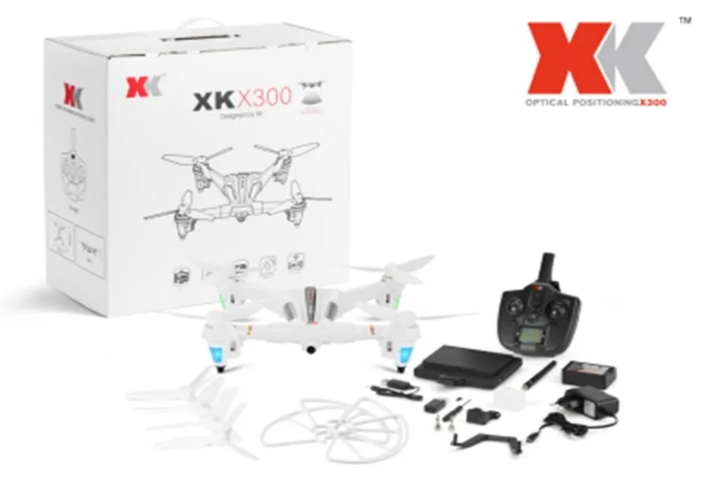 

Original XK X300-F RC Quadcopter with FPV 720P Camera Monitor 6-axis Gyro Optical Flow Positioning Air Press Altitude Hold