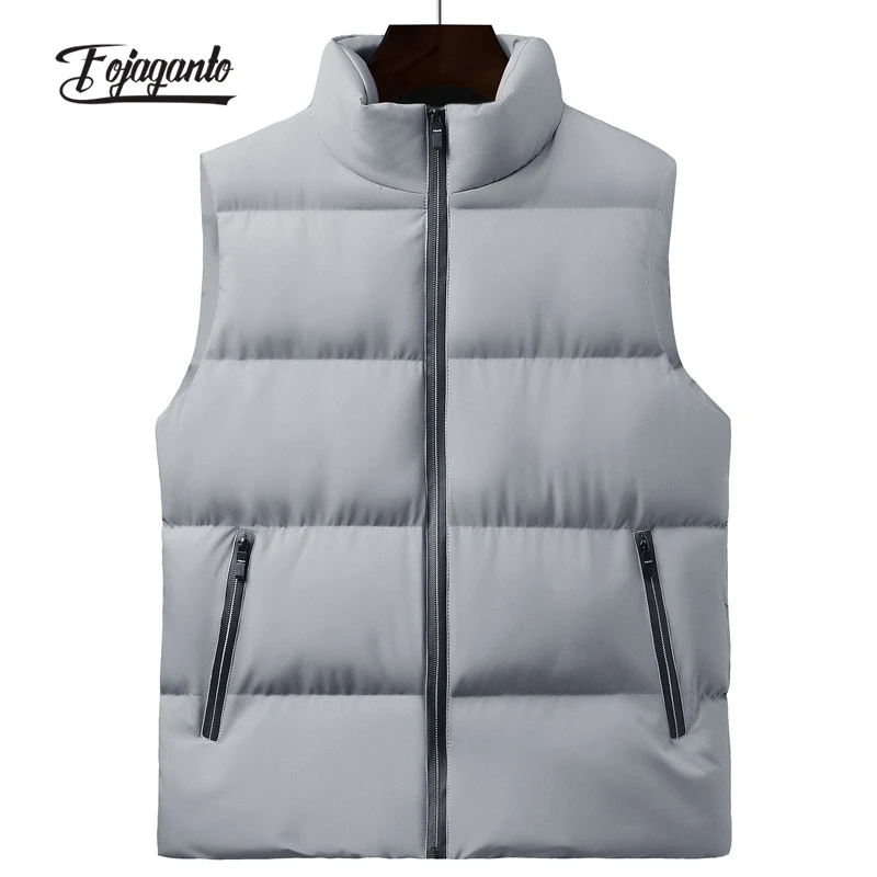 FOJAGANTO Men's Fall/Winter Stand Collar Cotton Vest Solid Color Simple Slim-Fit Vest Jacket Youth Trend Basic Vest Male
FOJAGANTO Men's Fall/Winter Stand Collar Cotton Vest Solid Color Simple Slim-Fit Vest Jacket Youth Trend Basic Vest Male
