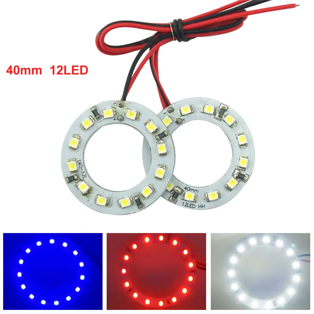 LED Ring Light Circle 40mm 1210-12 Led Angel Eye Aperture Daytime Running Light White Red Blue High Car Angel Eye Headlight
LED Ring Light Circle 40mm 1210-12 Led Angel Eye Aperture Daytime Running Light White Red Blue High Car Angel Eye Headlight