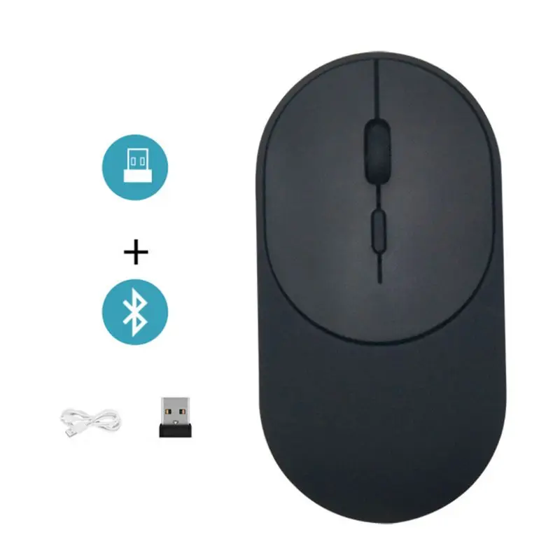 Ultra-thin Wireless Mouse Chargable Bluetooth 5.1+2.4G Dual Mode Gaming Optical Mice for Computer
Ultra-thin Wireless Mouse Chargable Bluetooth 5.1+2.4G Dual Mode Gaming Optical Mice for Computer