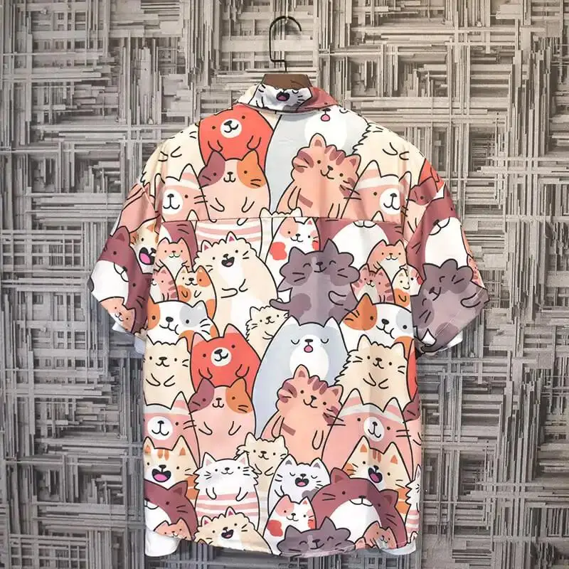 Cute Loose Shirts Oversize High Street Shirts Japanese Men Funny Shirts Short Sleeve Harajuku Shirt Summer Punk Blouse Shirt
Cute Loose Shirts Oversize High Street Shirts Japanese Men Funny Shirts Short Sleeve Harajuku Shirt Summer Punk Blouse Shirt