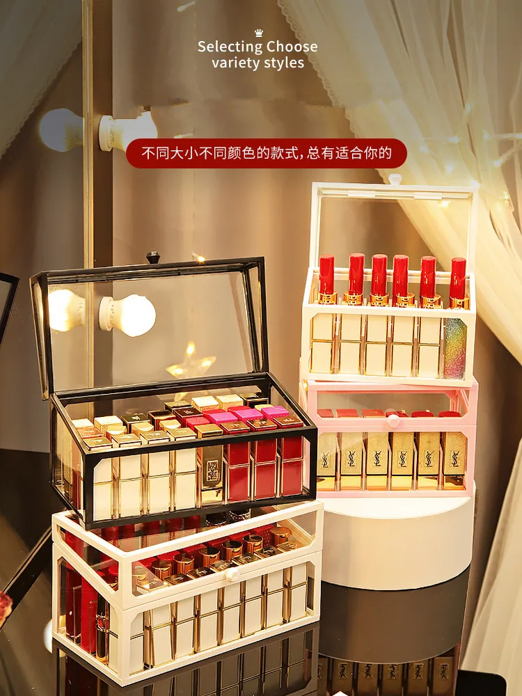 Glass Lipstick Storage Box Makeup Organizer Lip glaze Nail Polish Display Stand Perfume Cosmetic Jewelry Storage Box Holder
Glass Lipstick Storage Box Makeup Organizer Lip glaze Nail Polish Display Stand Perfume Cosmetic Jewelry Storage Box Holder