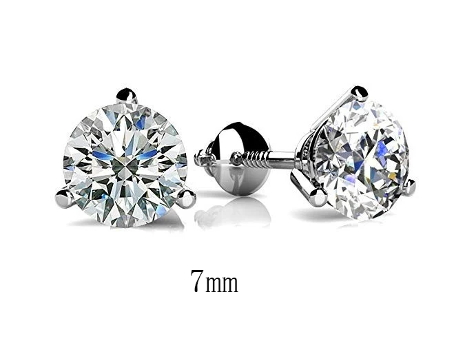 Luxury Female 6/7/8mm Round Lab Diamond Earrings 100% Real 925 Sterling Silver Earrings For Women Small Screw Stud Earrings
Luxury Female 6/7/8mm Round Lab Diamond Earrings 100% Real 925 Sterling Silver Earrings For Women Small Screw Stud Earrings