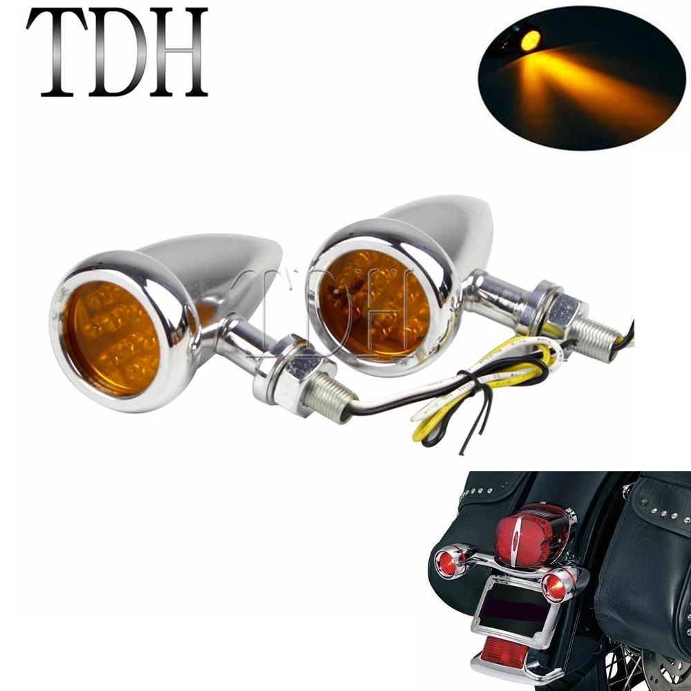 10mm Universal Motorcycle Retro Bullet Turn Signals Lights For Harley Honda Kawasaki 12 LED Amber Lens Lamp Direction Indicator
10mm Universal Motorcycle Retro Bullet Turn Signals Lights For Harley Honda Kawasaki 12 LED Amber Lens Lamp Direction Indicator