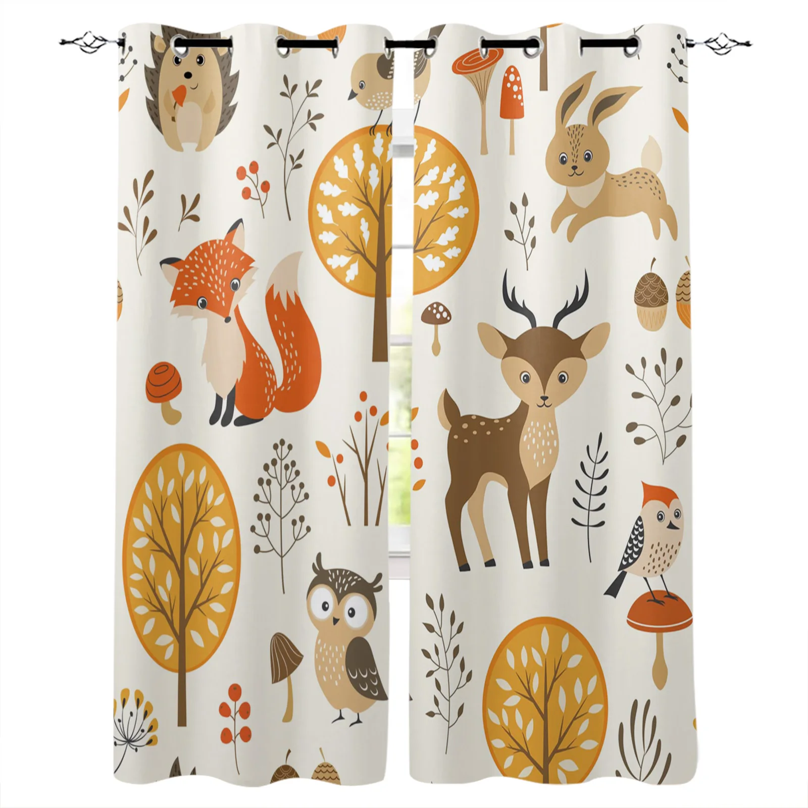 Animal Woods Owl Fox Elk Curtains for Children's Bedroom The Living Room Kids Window Treatments for Kitchen Drapes
Animal Woods Owl Fox Elk Curtains for Children's Bedroom The Living Room Kids Window Treatments for Kitchen Drapes