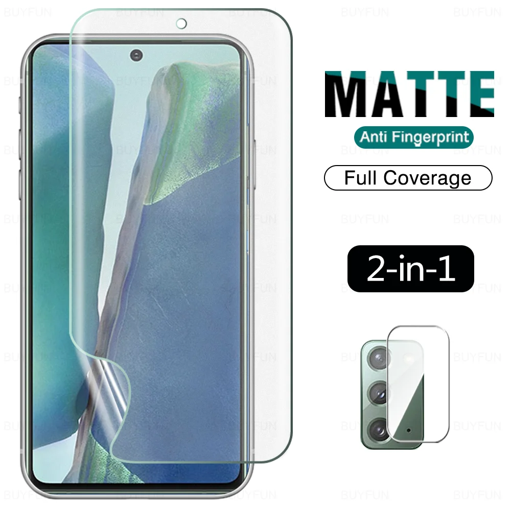 2 в 1 матовая Гидрогелевая пленка для Sasmung Galaxy Note 20 Ultra, защита для экрана, мягкое стекло для объектива камеры, защитная пленка против царапин
2 в 1 матовая Гидрогелевая пленка для Sasmung Galaxy Note 20 Ultra, защита для экрана, мягкое стекло для объектива камеры, защитная пленка против царапин