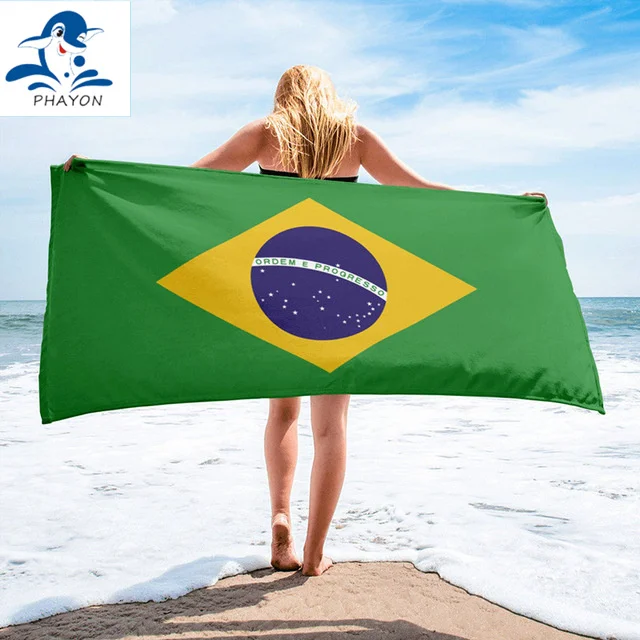 PHAYON Bath Towel Microfiber Brazil Flag Printing Activity Beach Towel Super Soft 150*75 Cm soft Bath Towel Dropshipping
PHAYON Bath Towel Microfiber Brazil Flag Printing Activity Beach Towel Super Soft 150*75 Cm soft Bath Towel Dropshipping