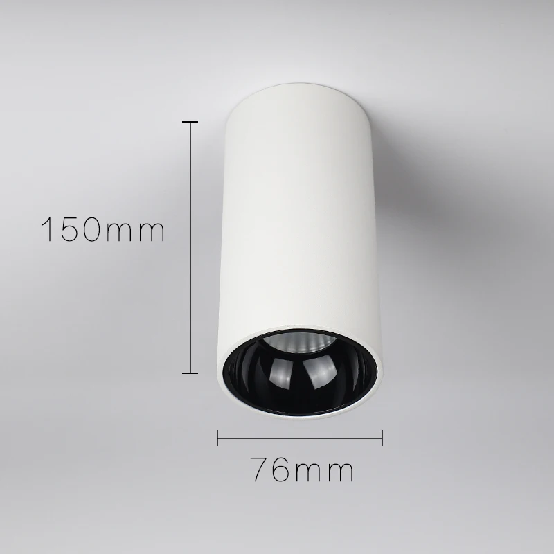 Room light Led round Single-Head Downlight Black Ceiling Living Room Aisle No Main Light Cob Anti-Glare Large Wattage Spotlight
Room light Led round Single-Head Downlight Black Ceiling Living Room Aisle No Main Light Cob Anti-Glare Large Wattage Spotlight