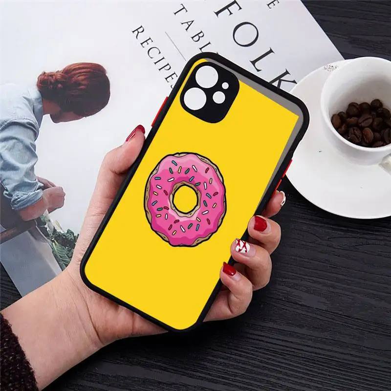 Donut Worry Be Happy pink sweet donut Phone Case Matte Transparent for iPhone 7 8 11 12 s mini pro X XS XR MAX Plus cover funda
Donut Worry Be Happy pink sweet donut Phone Case Matte Transparent for iPhone 7 8 11 12 s mini pro X XS XR MAX Plus cover funda