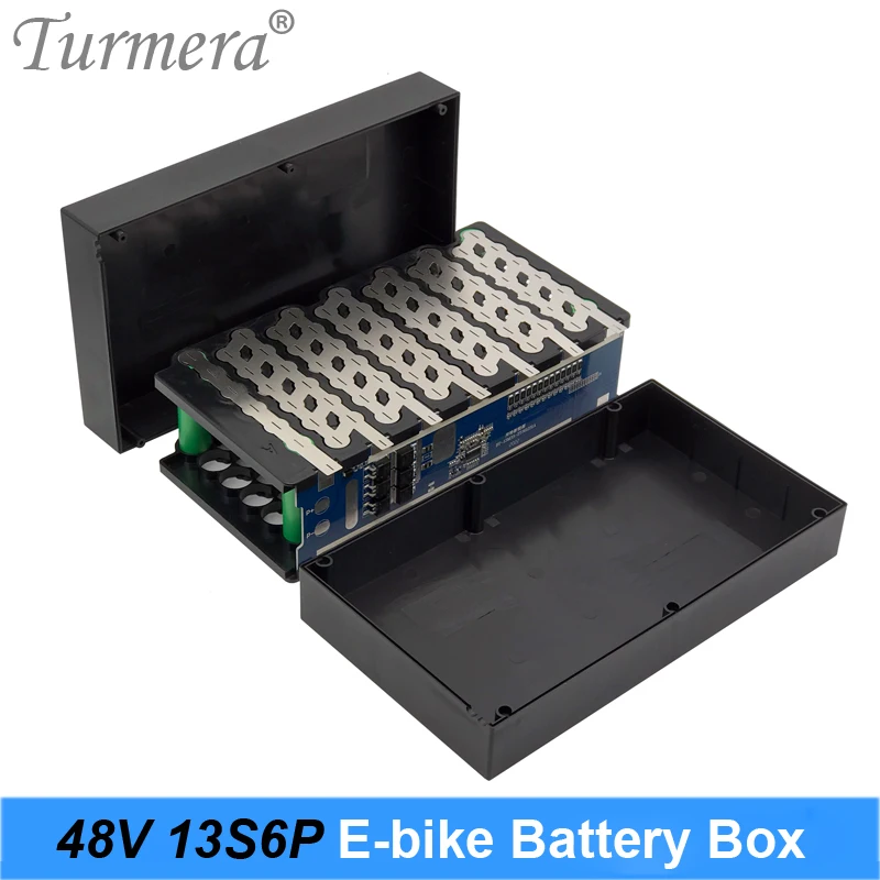 Turmera 48V 15A E-Bike Battery Stoarge Box 20A Balance BMS with Holder and Weld Nickel For 13S6P 18650 Electric Bike Battery Use
Turmera 48V 15A E-Bike Battery Stoarge Box 20A Balance BMS with Holder and Weld Nickel For 13S6P 18650 Electric Bike Battery Use