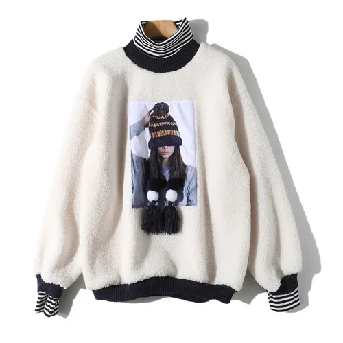Autumn ladies loose sweater 2019 autumn new lamb hair beaded sweater European station loose thin thick sweater
Autumn ladies loose sweater 2019 autumn new lamb hair beaded sweater European station loose thin thick sweater