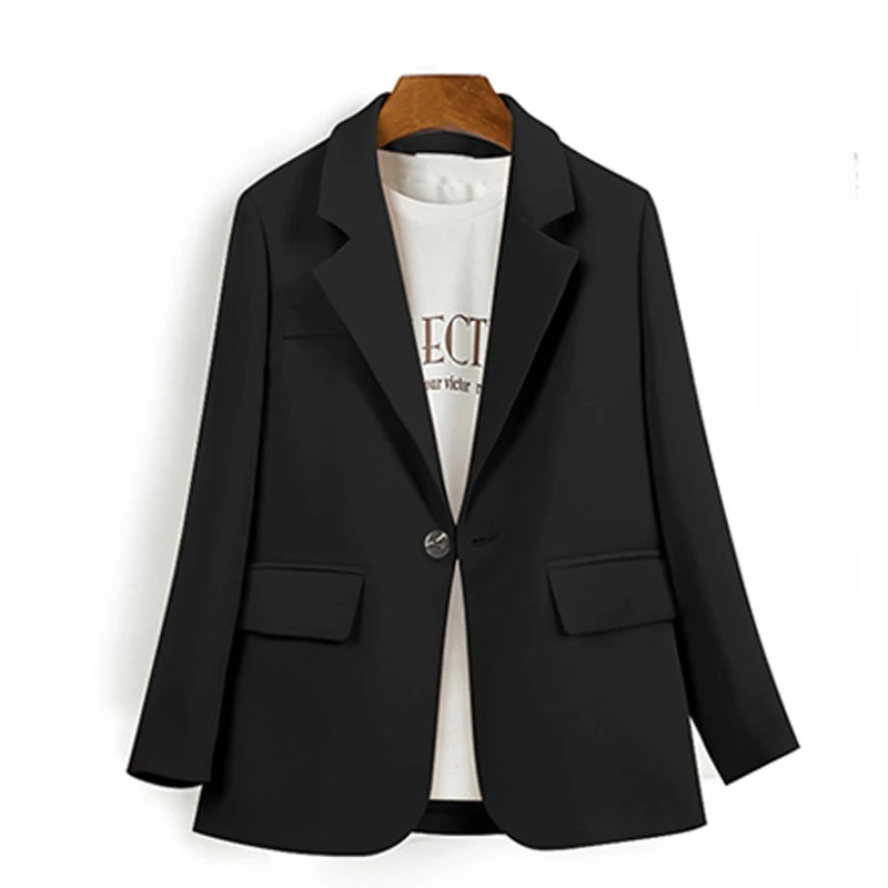 SURUFENG Autumn Chic Solid Color Elegant Apricot Blazer Women Jacket Ladies Single Button Loose V-Neck Long Sleeve Cardigan
SURUFENG Autumn Chic Solid Color Elegant Apricot Blazer Women Jacket Ladies Single Button Loose V-Neck Long Sleeve Cardigan