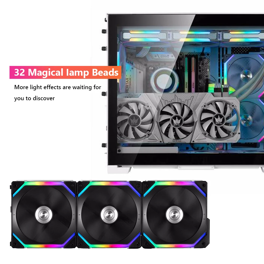 SL120-3W For Lian Li ARGB Fan DC 5V Computer PC CPU Cooler Cooling Case Fan Black White
SL120-3W For Lian Li ARGB Fan DC 5V Computer PC CPU Cooler Cooling Case Fan Black White