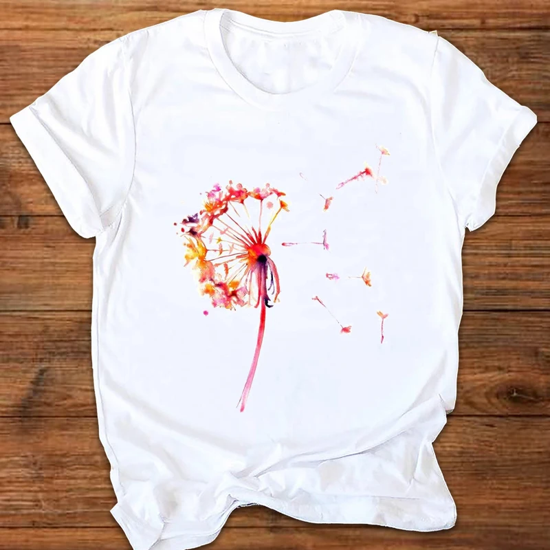 Women Graphic Dandelion Plant Travel Beach Fashion Casual Printing Print Clothes Lady Tees Tops Female T Shirt Womens T-Shirt
Women Graphic Dandelion Plant Travel Beach Fashion Casual Printing Print Clothes Lady Tees Tops Female T Shirt Womens T-Shirt
