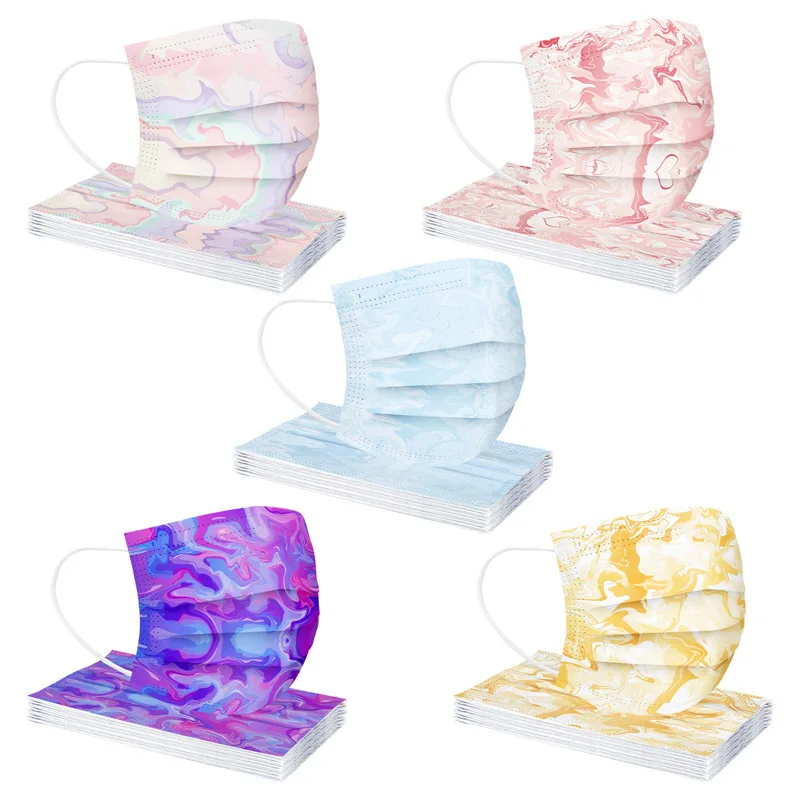 10/50/100pcs Tie-dye Printing Mask Adult Disposable Face Mask Personal 3ply Filters Breathable Children Mouth Mask Mascarillas
10/50/100pcs Tie-dye Printing Mask Adult Disposable Face Mask Personal 3ply Filters Breathable Children Mouth Mask Mascarillas