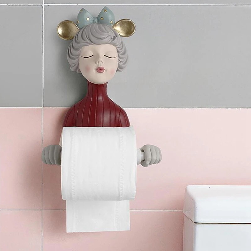 Nordic Bow-Knot Girl Statue Roll Paper Towel Holder Resin Tissue Tube Wall Hanging Towel Rack Napkin Holder Decor
Nordic Bow-Knot Girl Statue Roll Paper Towel Holder Resin Tissue Tube Wall Hanging Towel Rack Napkin Holder Decor