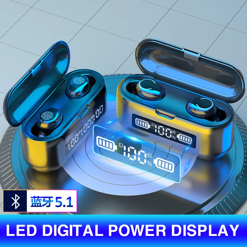 Bluetooth 5.0 TWS Earphones 2000mAh Charging Box Wireless Headphone 9D Stereo Sports Waterproof Earbuds Headsets With Microphon
Bluetooth 5.0 TWS Earphones 2000mAh Charging Box Wireless Headphone 9D Stereo Sports Waterproof Earbuds Headsets With Microphon