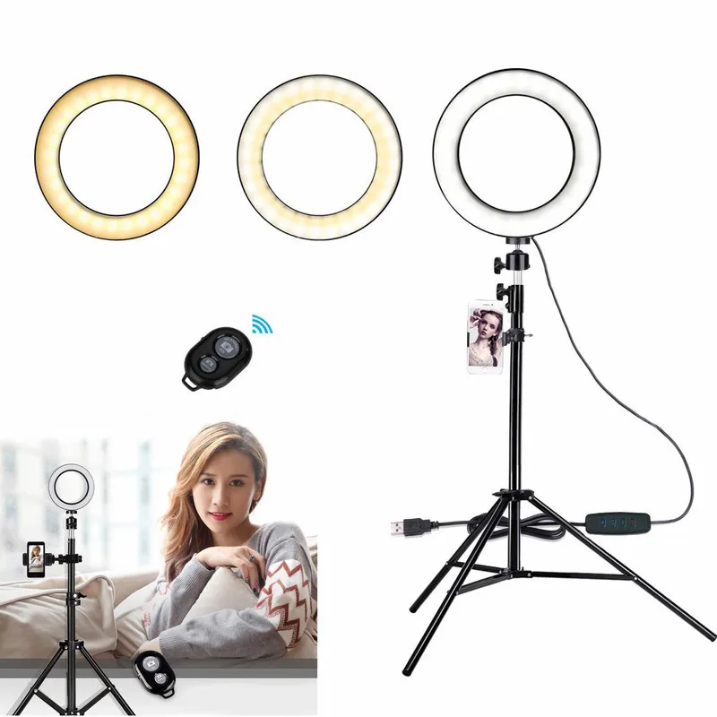 Dimmable LED Ring light with stand phone holder ,10 inch Camera Ringlight for YouTube Video/Photography Photo Video Studio Kit
Dimmable LED Ring light with stand phone holder ,10 inch Camera Ringlight for YouTube Video/Photography Photo Video Studio Kit