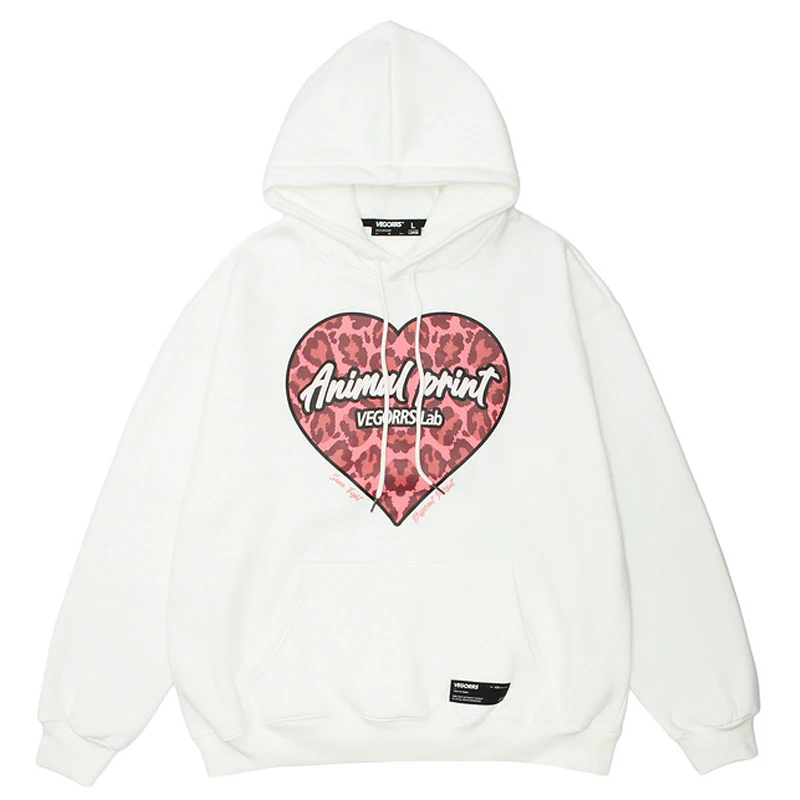 Mens Leopard Heart Print Hoodie Sweatshirt Unisex Loose Pullover Hoodies Outwear Harajuku 2021 Autumn Oversized 85%Cotton Tops
Mens Leopard Heart Print Hoodie Sweatshirt Unisex Loose Pullover Hoodies Outwear Harajuku 2021 Autumn Oversized 85%Cotton Tops