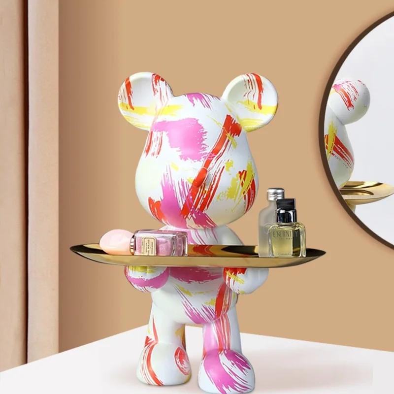 New 28cm Bearbrick resin Action figure with copper Tray Receive living room decoration office home decor collection Key holder
New 28cm Bearbrick resin Action figure with copper Tray Receive living room decoration office home decor collection Key holder