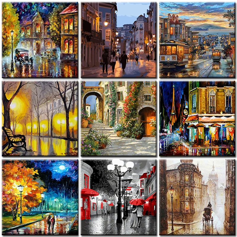Painting By Numbers Street Landscape On Canvas With Frame Acrylic For Drawing Adults Pictures Paint By Number Coloring Decor Art
Painting By Numbers Street Landscape On Canvas With Frame Acrylic For Drawing Adults Pictures Paint By Number Coloring Decor Art