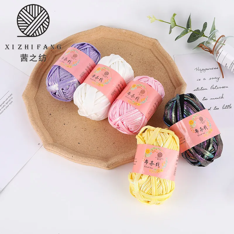 500grams Metallic Foil T-shirt Crochet Chunky Candy Thick Thread Basket Cusion Handbag Scarf Slippers Yarn Fancy Hand Knitting
500grams Metallic Foil T-shirt Crochet Chunky Candy Thick Thread Basket Cusion Handbag Scarf Slippers Yarn Fancy Hand Knitting