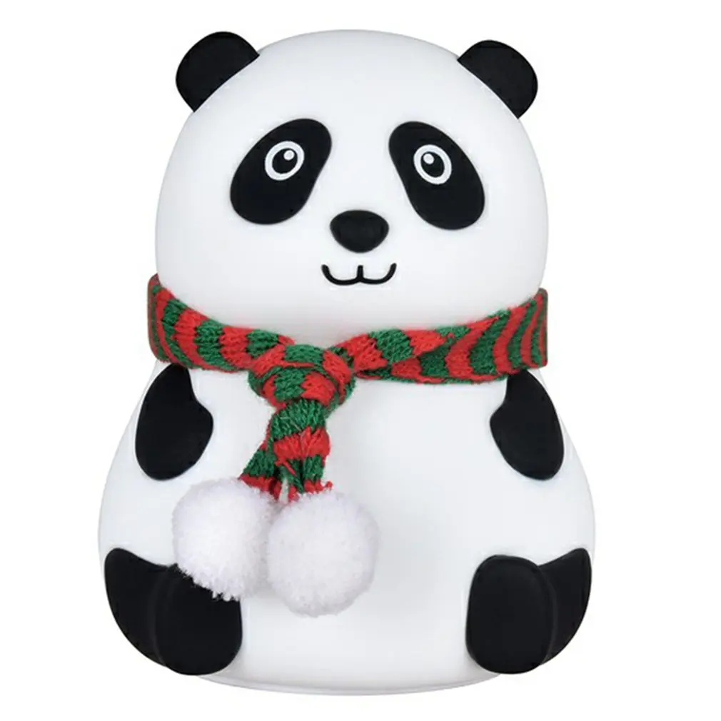 Night Light Cartoon Panda Silicone Lamp Rechargeable Colorful Pat Light Colorful Children's Gift Light Dimming
Night Light Cartoon Panda Silicone Lamp Rechargeable Colorful Pat Light Colorful Children's Gift Light Dimming