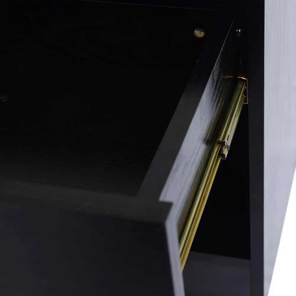 1 Drawer Metal Handle Bedside Cabinet E1 Particle Board Night Table Black
1 Drawer Metal Handle Bedside Cabinet E1 Particle Board Night Table Black