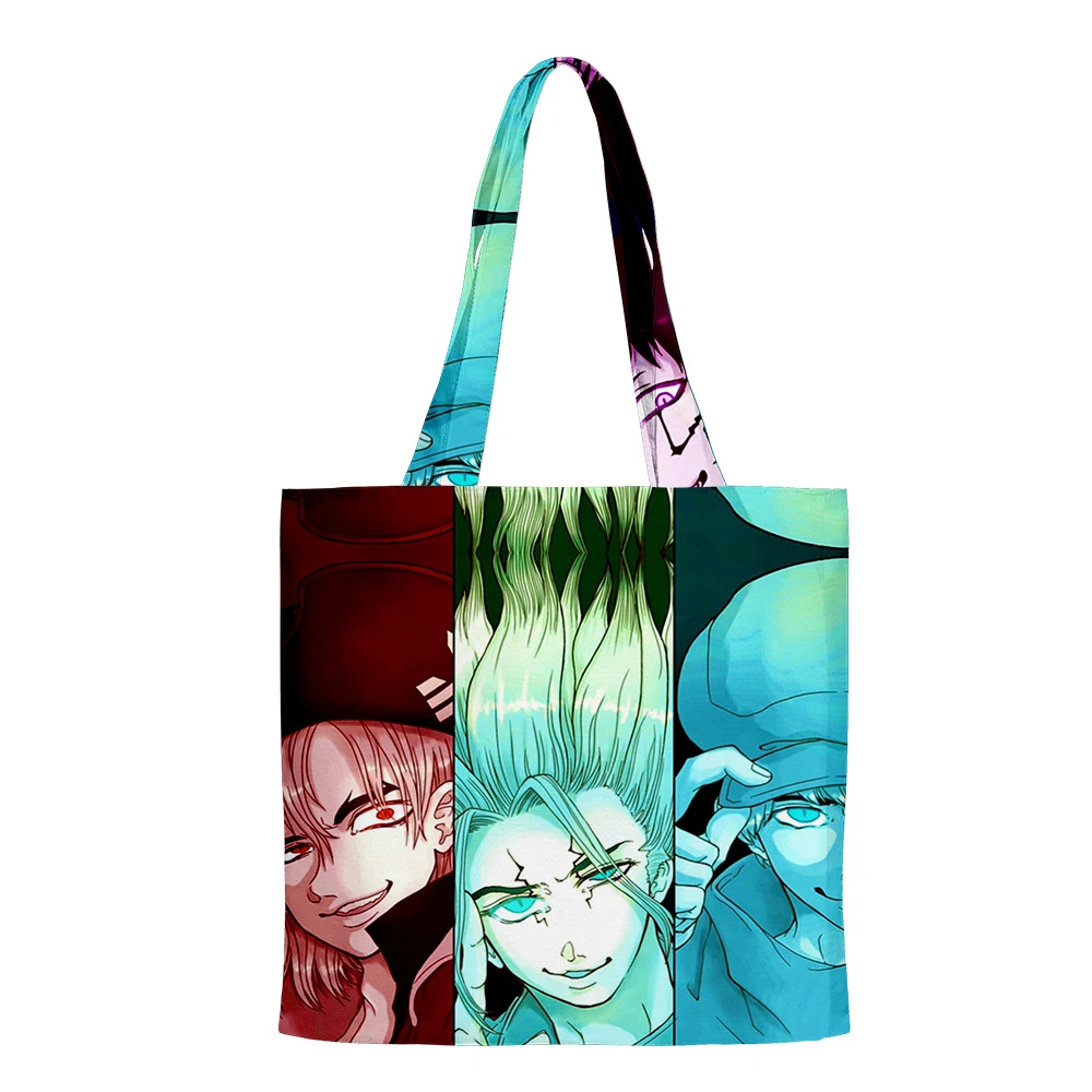 Fashion Dr.stone Hip Hop Handbags Cloth Canvas Tote Bag Print Shopping Bags Reusable Shoulder Shopper Bags Casual Pacakge Kawaii
Fashion Dr.stone Hip Hop Handbags Cloth Canvas Tote Bag Print Shopping Bags Reusable Shoulder Shopper Bags Casual Pacakge Kawaii