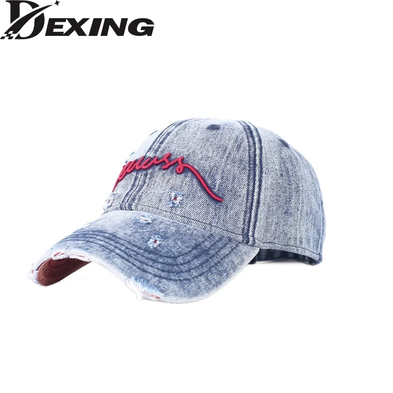 Fashion Hole Denim Casual Baseball Caps Men Women Snapback Hip Hop Hat Summer Breathable Sun Gorras Unisex Streetwear Bone
Fashion Hole Denim Casual Baseball Caps Men Women Snapback Hip Hop Hat Summer Breathable Sun Gorras Unisex Streetwear Bone