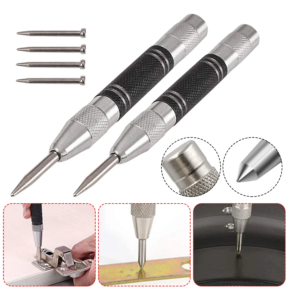 Automatic Center Punch Automatic kerner Center Pin Woodworking Tools Spring Loaded Marker Wood Press Dent Marker Carpenter Tool
Automatic Center Punch Automatic kerner Center Pin Woodworking Tools Spring Loaded Marker Wood Press Dent Marker Carpenter Tool