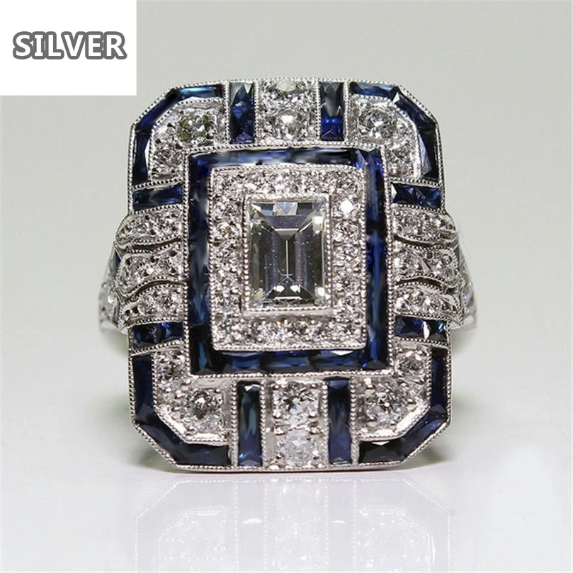 European exaggerated Blue drop gel Women Crystal Silver Cubic Zirconia Band Epoxy Jewelry Gift Jewelry rings for women Delicate
European exaggerated Blue drop gel Women Crystal Silver Cubic Zirconia Band Epoxy Jewelry Gift Jewelry rings for women Delicate