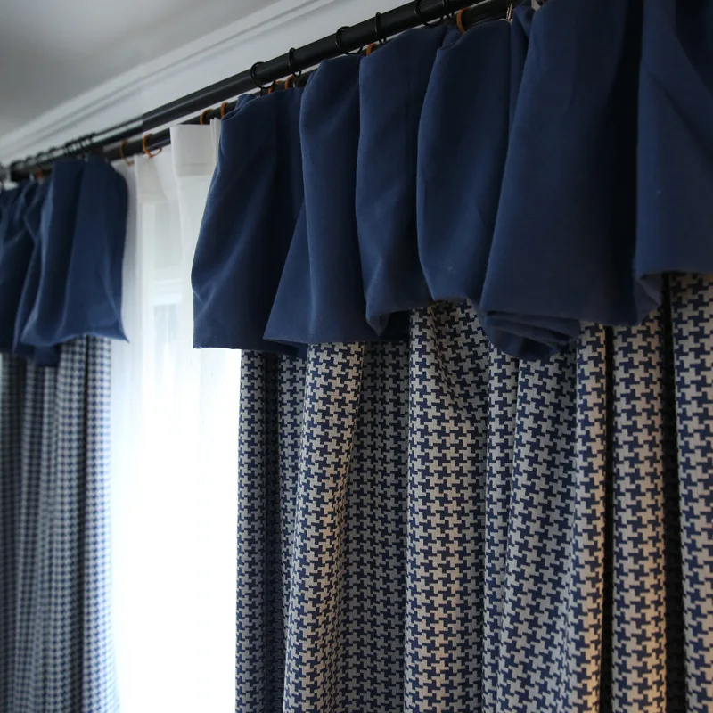2023 The New Blue American Nordic Modern Simple Jacquard Retro Houndstooth Curtains for Living Dining Room Bedroom
2023 The New Blue American Nordic Modern Simple Jacquard Retro Houndstooth Curtains for Living Dining Room Bedroom