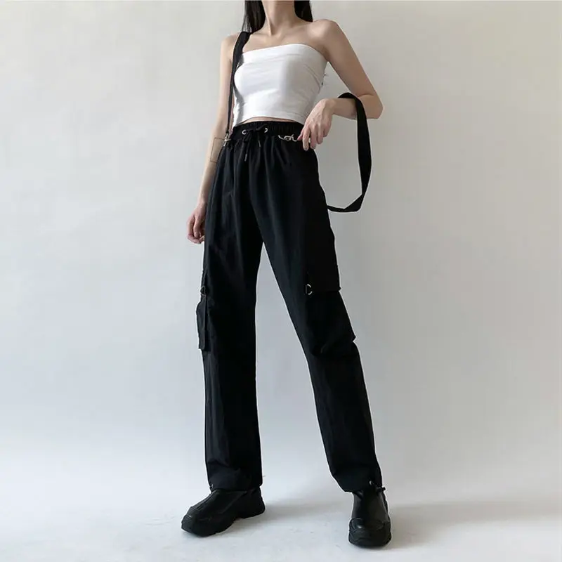 Брюки-карго Женские повседневные, уличная одежда, джоггеры с завышенной талией, свободные штаны в Корейском стиле, брюки в стиле Харадзюку, ...
Брюки-карго Женские повседневные, уличная одежда, джоггеры с завышенной талией, свободные штаны в Корейском стиле, брюки в стиле Харадзюку, ...