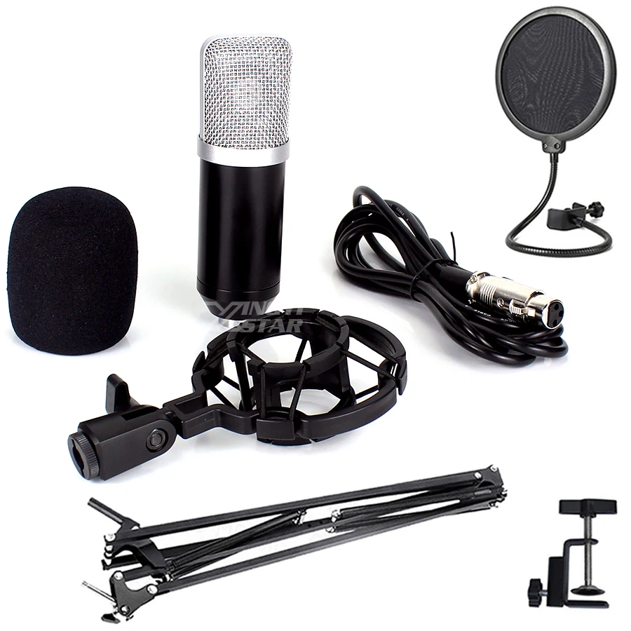 BM 800 700 Condenser Microphone Professional Wired Mic Stand Micro Kit For PC Computer Laptop Studio Recording DJ KTV Karaoke
BM 800 700 Condenser Microphone Professional Wired Mic Stand Micro Kit For PC Computer Laptop Studio Recording DJ KTV Karaoke