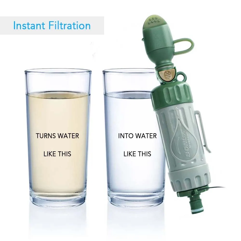 1L Outdoor Water Purifier Camping Hiking Emergency Life Survival Portable PurifierTravel Wild drink Ultrafiltration Water Filter
1L Outdoor Water Purifier Camping Hiking Emergency Life Survival Portable PurifierTravel Wild drink Ultrafiltration Water Filter