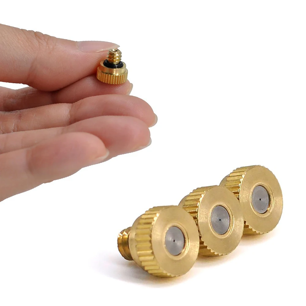 5/10pcs Brass Fog Mist Nozzle Low Pressure Water Fog Mist Nozzle Misting Spray Sprinkler Head Cool Garden Water Mister
5/10pcs Brass Fog Mist Nozzle Low Pressure Water Fog Mist Nozzle Misting Spray Sprinkler Head Cool Garden Water Mister