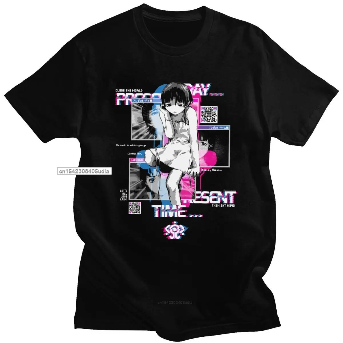 Glitch Serial Experiments Lain Tshirts Men Short Sleeve Cotton Harajuku Tshirt Streetwear Manga T Shirt Anime Tv Tee Tops
Glitch Serial Experiments Lain Tshirts Men Short Sleeve Cotton Harajuku Tshirt Streetwear Manga T Shirt Anime Tv Tee Tops