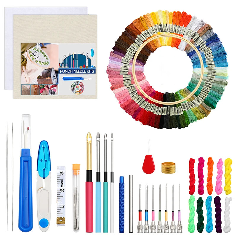 Embroidery Starter Kit Cross Stitching Sewing Kit Includes Embroidery Stitching Punch Needle Set Bamboo Embroidery Hoop
Embroidery Starter Kit Cross Stitching Sewing Kit Includes Embroidery Stitching Punch Needle Set Bamboo Embroidery Hoop