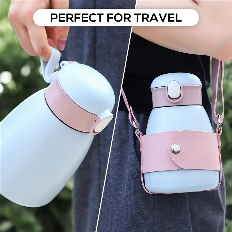 600ML Large Capacity Thermos Portable Vacuum Flask Stainless Steel Insulated Tumbler With Rope Thermo Bottle Kitchen Tools
600ML Large Capacity Thermos Portable Vacuum Flask Stainless Steel Insulated Tumbler With Rope Thermo Bottle Kitchen Tools