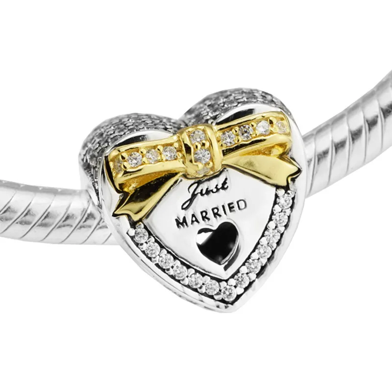 Wedding Married Heart Beads for Charms Bracelets DIY Silver 925 Jewelry Golden Shine Bow Crystal Charm Beads for Jewelry Making
Wedding Married Heart Beads for Charms Bracelets DIY Silver 925 Jewelry Golden Shine Bow Crystal Charm Beads for Jewelry Making