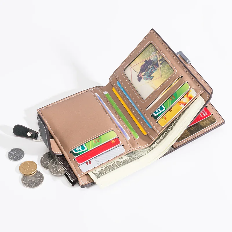 New style men's wallet high quality PU casual vertical multifunctional wallet card bag zipper buckle coin purse men's wallet
New style men's wallet high quality PU casual vertical multifunctional wallet card bag zipper buckle coin purse men's wallet