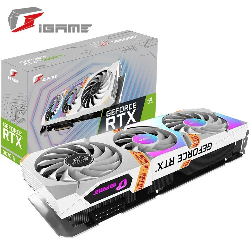 Colorful iGame GeForce RTX 3070 Ti Ultra W OC 8G 1770-1800Mhz Cyberpunk 2077 Game Light Chasing Computer Graphics
Colorful iGame GeForce RTX 3070 Ti Ultra W OC 8G 1770-1800Mhz Cyberpunk 2077 Game Light Chasing Computer Graphics