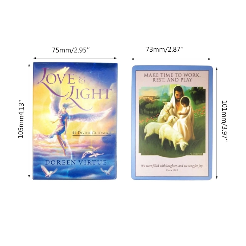 Love & Light Divine Guidance Oracle Full English 44 Cards Deck Tarot Board Game
Love & Light Divine Guidance Oracle Full English 44 Cards Deck Tarot Board Game