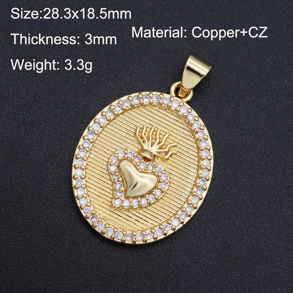 5pcs/lot 28x19mm 100% CZ Zircon DIY Jewelry Heart Oval Shape Charm Pendant Wholesale Jewellwery Finding Supplies
5pcs/lot 28x19mm 100% CZ Zircon DIY Jewelry Heart Oval Shape Charm Pendant Wholesale Jewellwery Finding Supplies