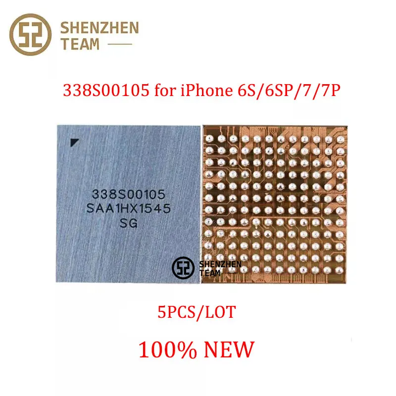 SZteam 5pcs/Lot 100% New 338S00105 For Original Audio IC Codec iPhone 7 7P 6S 6SP U3101 CS42L71 Sound Chip Integrated Circuits
SZteam 5pcs/Lot 100% New 338S00105 For Original Audio IC Codec iPhone 7 7P 6S 6SP U3101 CS42L71 Sound Chip Integrated Circuits