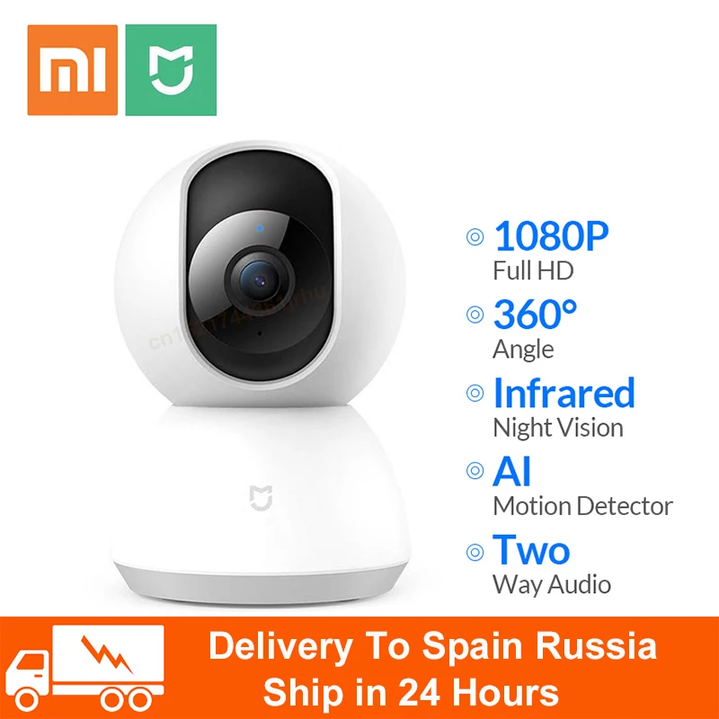 Оригинал Xiaomi Mijia 1080 P WI FI Smart Camera IP Веб камера Видеокамера 360 Угол обзора Панорамный