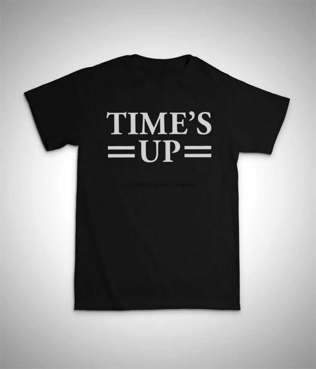 Футболка унисекс TIMES UP черная в подарок для мужчин и женщин размеры S M L XL XXL